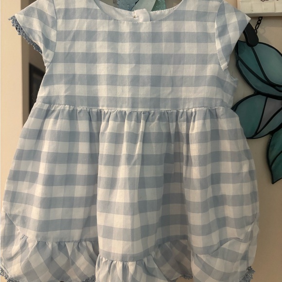 Tommy Bahama Light Blue and White Checkered Dress - Picture 1 of 4